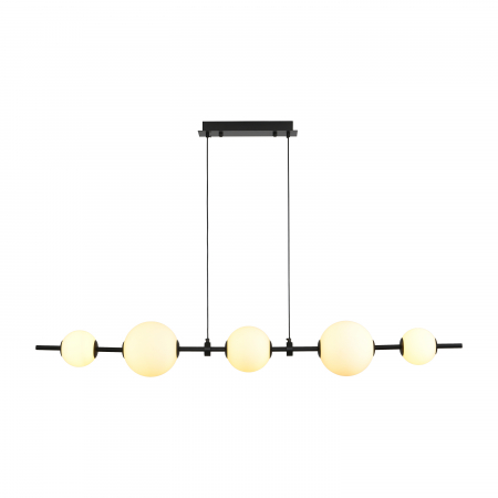Lampă suspendată LED MILA, negru/alb, 3000K, 140 cm [1]