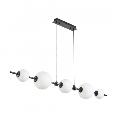 Lampă suspendată LED MILA, negru/alb, 3000K, 140 cm [2]