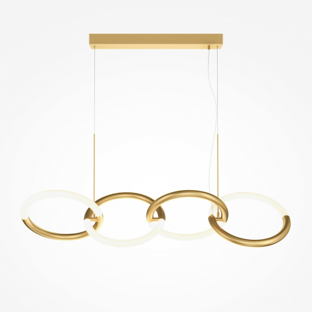 Lampi suspendate - Lampa suspendata LED NODE, auriu/alb, IP20, 40W, 3000K, lungime 100 cm - MAYTONI