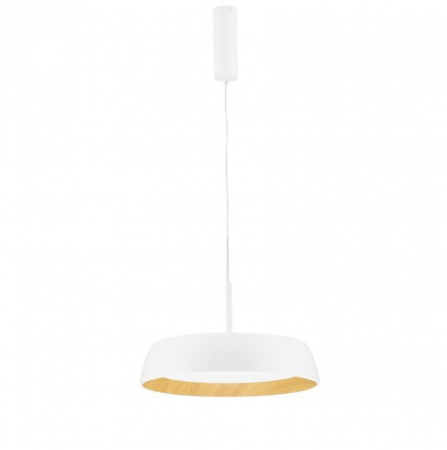 LED - Lampa suspendata LED SIGI, alb/lemn, dimabila, 3000K, 3111 lm, diametru 45 cm - NOVA LUCE