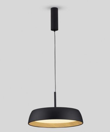 Lampa suspendata LED SIGI, negru/lemn, dimabila, 3000K, 3111 lm, diametru 45 cm - NOVA LUCE [2]