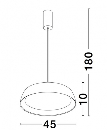 Lampa suspendata LED SIGI, alb/lemn, dimabila, 3000K, 3111 lm, diametru 45 cm - NOVA LUCE [3]