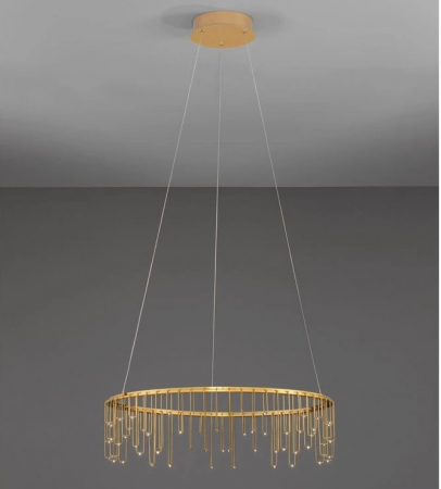 LED - Lampa suspendata LED STELLAR, auriu-cupru, 3000K, diametru 65 cm - NOVA LUCE