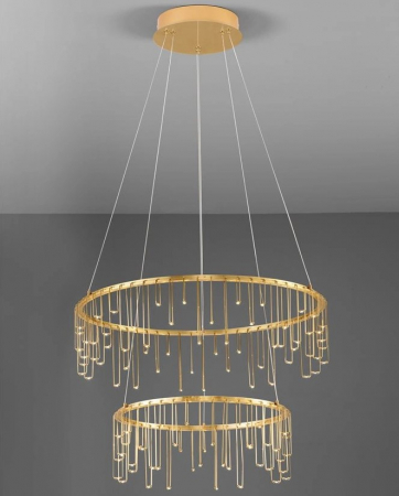 Lampa suspendata LED STELLAR II, auriu-cupru, 3000K, diametru 65 cm - NOVA LUCE [3]