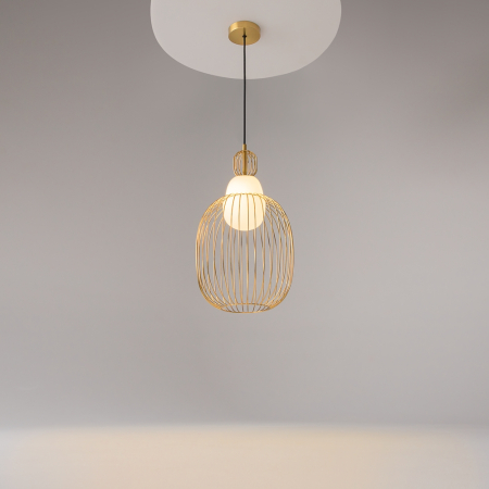 Lampă suspendată LEVITATION, alamă/alb, 25.8 cm - MAYTONI MOD376PL-01G1 [2]