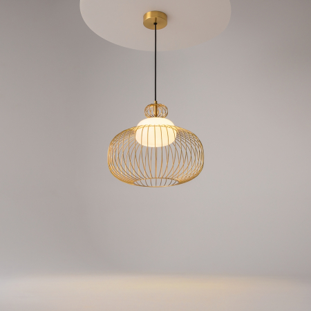 Lampă suspendată LEVITATION, alamă/alb, 1*G9, diametru 34.5 cm - MAYTONI MOD376PL-01G [4]