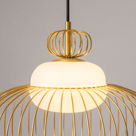 Lampă suspendată LEVITATION, alamă/alb, 1*G9, diametru 34.5 cm - MAYTONI MOD376PL-01G [1]