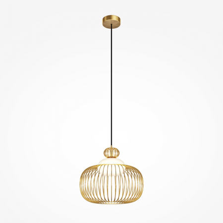 Lampi suspendate - Lampă suspendată LEVITATION, alamă/alb, 1*G9, diametru 34.5 cm - MAYTONI MOD376PL-01G