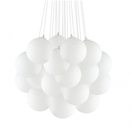 Lampi suspendate - Lampa suspendata MAPA PLUS, 22*E14, alb, diametru 80 cm - IDEAL LUX