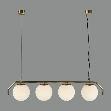 Lampi suspendate - Lampa suspendata MAUI 4L, auriu/alb, 4*E27, lungime 83 cm - ACB