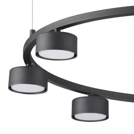 Lampa suspendata MINOR ROUND, negru, 8*GX53, diametru 76.5 cm - IDEAL LUX [1]