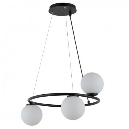 Lampi suspendate - Lampa suspendata GAMA III, neagra, diametru 48 cm