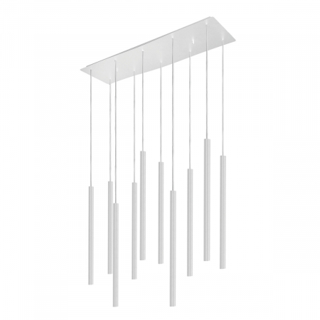 Candelabre - Lampa suspendata LASER X alba, 10*G9, lungime 78 cm - NOWODVORSKI