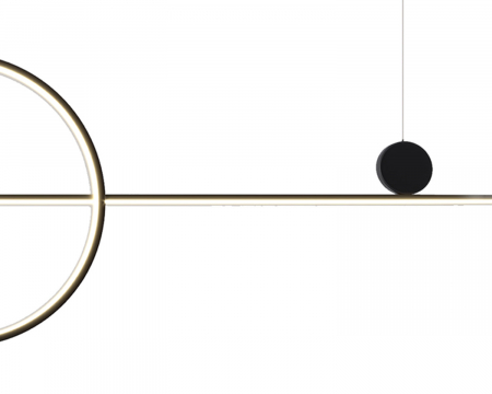 Lampă suspendată LED NEW AGE neagră, 120 cm - step into design [2]
