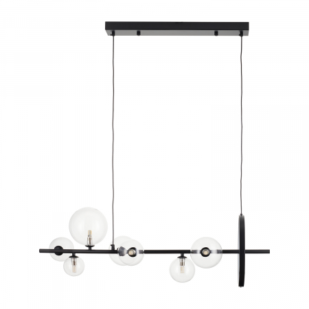 Lustră LED ORION LONG, neagră, 90 cm - Step into Design