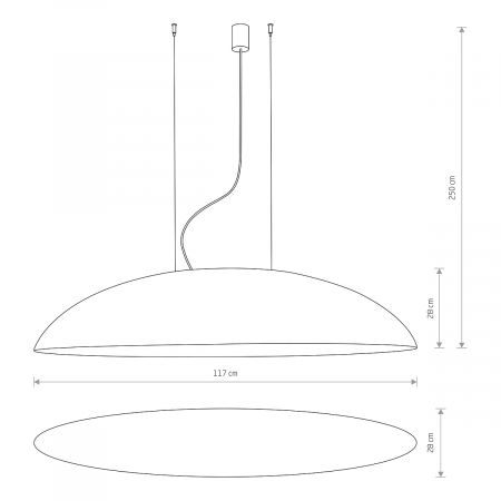 Lampa suspendata CANOE, negru/auriu, lungime 117 cm - NOWODVORSKI 7926 [3]