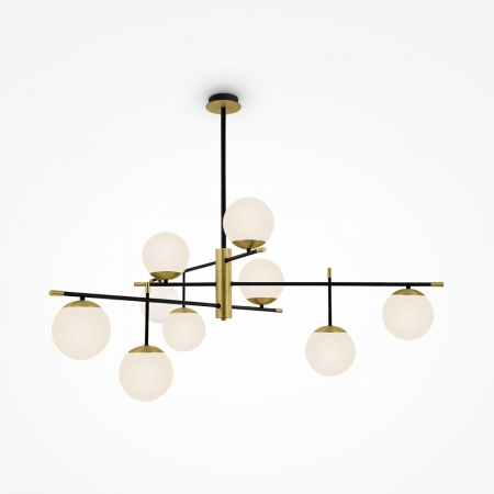 Candelabre - Lampa suspendata NOSTALGIA, auriu/negru, 9*E14, 40W, diametru 131 cm - MAYTONI