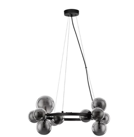 Corpuri de iluminat - INTERIOR - Lampă suspendată ODILLIA, negru/gri, 11*G9, diametru 64.2 cm - NOVA LUCE