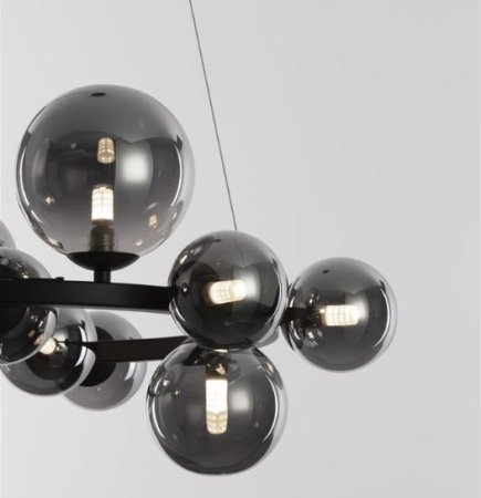 Lampă suspendată ODILLIA, negru/gri, 11*G9, diametru 64.2 cm - NOVA LUCE [1]