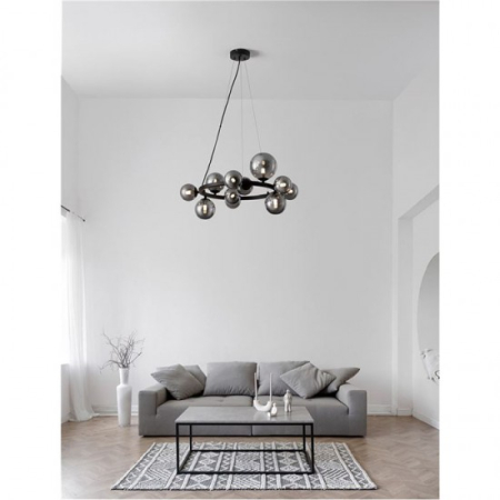 Lampă suspendată ODILLIA, negru/gri, 11*G9, diametru 64.2 cm - NOVA LUCE [4]
