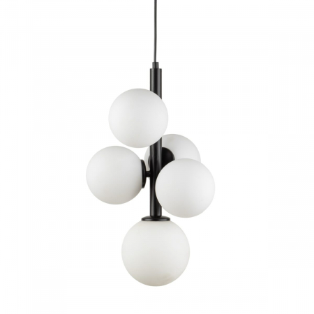 Lampa suspendata PERLA, negru/alb, 5*G9, latime 28 cm - SIGMA [1]
