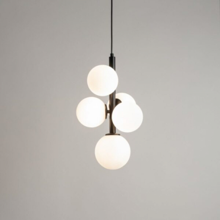 Lampa suspendata PERLA, negru/alb, 5*G9, latime 28 cm - SIGMA [2]