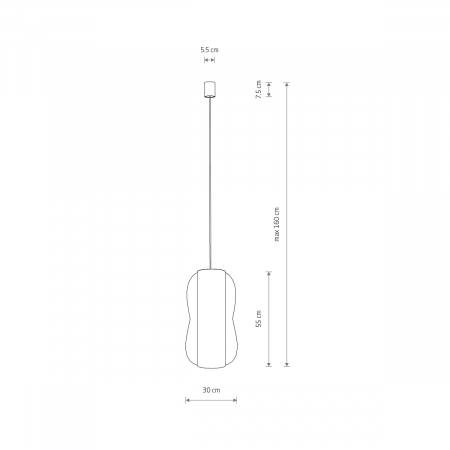 Lampa suspendata PUKET L, lemn/alb, 1*E27, diametru 30 cm - NOWODVORSKI [8]