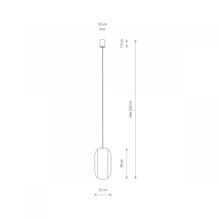 Lampa suspendata PUKET S, lemn/alb, 1*E27, diametru 21 cm - NOWODVORSKI [8]