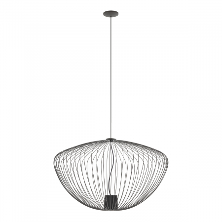 Corpuri de iluminat - INTERIOR - Lampa suspendata PUMPKIN L, gri inchis, 1*GU10, diametru 70 cm - NOWODVORSKI 11252