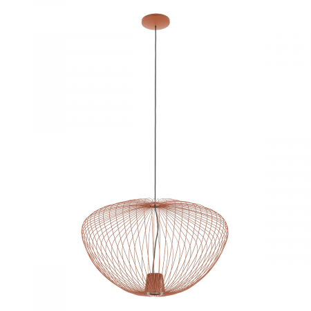 Lampi suspendate - Lampa suspendata PUMPKIN L, teracota, 1*GU10, diametru 70 cm - NOWODVORSKI 11494