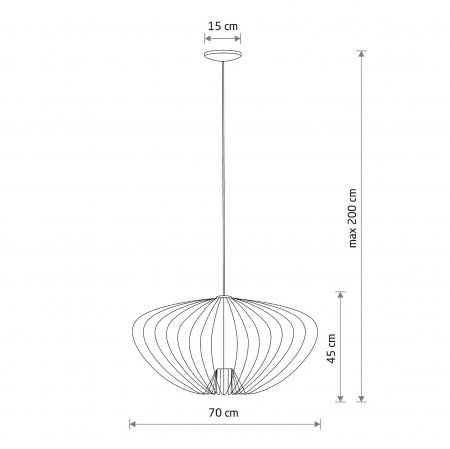 Lampa suspendata PUMPKIN L, teracota, 1*GU10, diametru 70 cm - NOWODVORSKI 11494 [9]