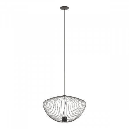 Lampi suspendate - Lampa suspendata PUMPKIN M, gri inchis, 1*GU10, diametru 54.5 cm - NOWODVORSKI 11245