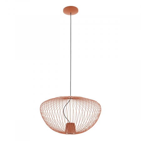Lampi suspendate - Lampa suspendata PUMPKIN M, teracota, 1*GU10, diametru 54.5 cm - NOWODVORSKI 11495
