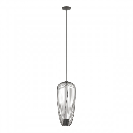 Lampi suspendate - Lampa suspendata PUMPKIN S, gri inchis, 1*GU10, diametru 27 cm - NOWODVORSKI 11243