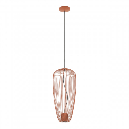 Lampi suspendate - Lampa suspendata PUMPKIN S, teracota, 1*GU10, diametru 27 cm - NOWODVORSKI 11496