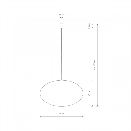 Lampa suspendata RATTAN L, lemn/alb, 1*E27, diametru 79 cm - NOWODVORSKI [11]