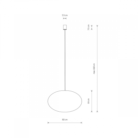 Lampa suspendata RATTAN M, lemn/alb, 1*E27, diametru 60 cm - NOWODVORSKI [10]