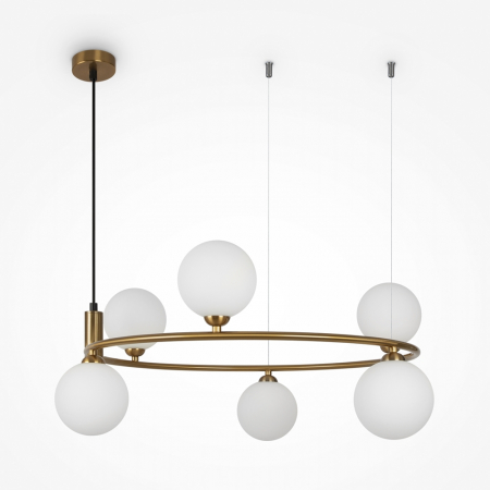 Lampi suspendate - Lampa suspendata RING, alama/alb, diametru 58 cm - MAYTONI