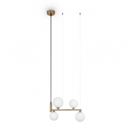 Lampa suspendata RING, alb/alama, lungime 43.5 cm - MAYTONI [3]