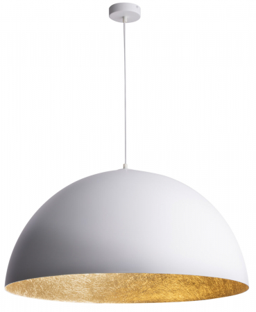 Lampi suspendate - Lampa suspendata SFERA alb/auriu, diametru 35 cm - sigma