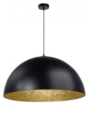 Lampi suspendate - Lampa suspendata SFERA negru/auriu, diametru 70 cm - sigma
