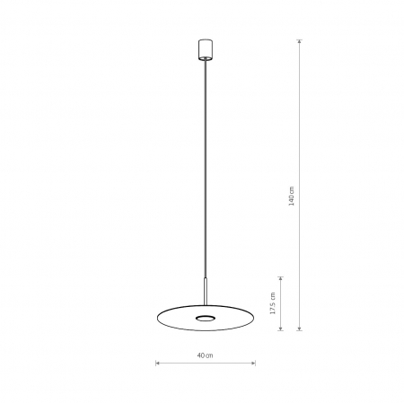 Lampa suspendata SIMONE, albastru, 1*GX53, diametru 40 cm - NOWODVORSKI 11414 [7]