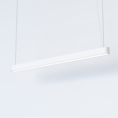 Lampa suspendata SOFT cu tub LED, alb, 3000K, flux 3200 lm, lungime 125 cm - NOWODVORSKI 7537 [1]
