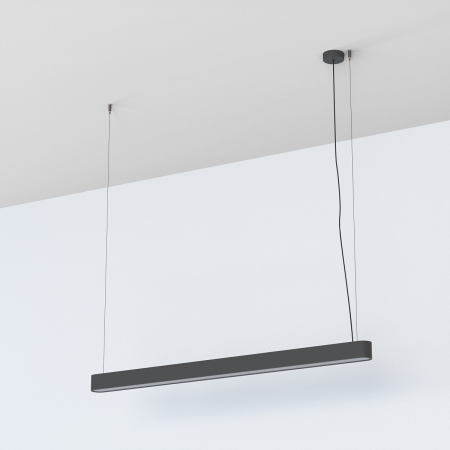 Lampa suspendata SOFT cu tub LED, grafit, 3000K, flux 3200 lm, lungime 125 cm - NOWODVORSKI 7525 [3]