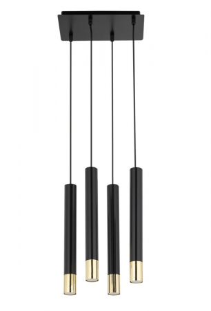 Lampi suspendate - Lampa suspendata alba cu auriu SOPEL GRAND IV, 28 cm - sigma