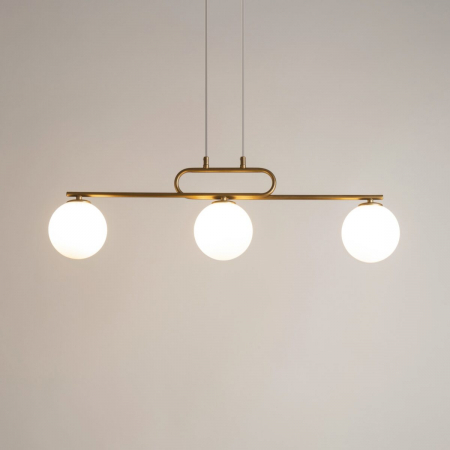 Lampa suspendata TES III, auriu/alb, 3*G9, 12W, lungime 85 cm - SIGMA [1]