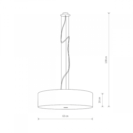 Lampa suspendata VIVIANE, negru/alb, 3*E27, 25W, diametru 63 cm - NOWODVORSKI [1]