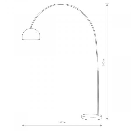 Lampadar COSMO, crom/negru, 1*E27, 25W, inaltime 200 cm - NOWODVORSKI [0]