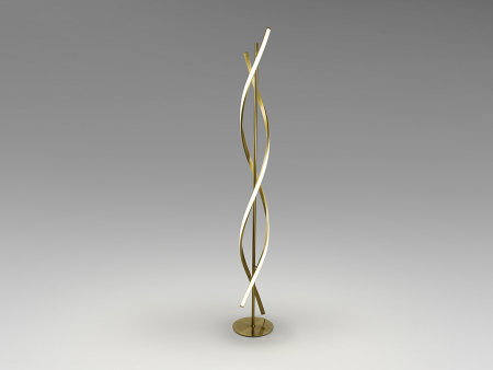 Lampadare - Lampadar DIDO auriu, 3000K, inaltime 155 cm - SCHULLER