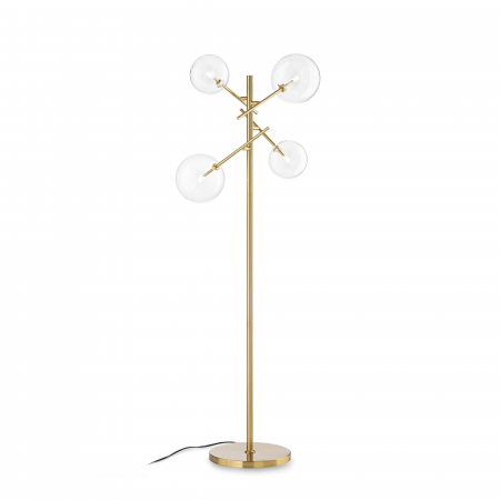 Corpuri de iluminat - INTERIOR - Lampadar EQUINOXE PT4, alama, inaltime 166 cm - IDEAL LUX